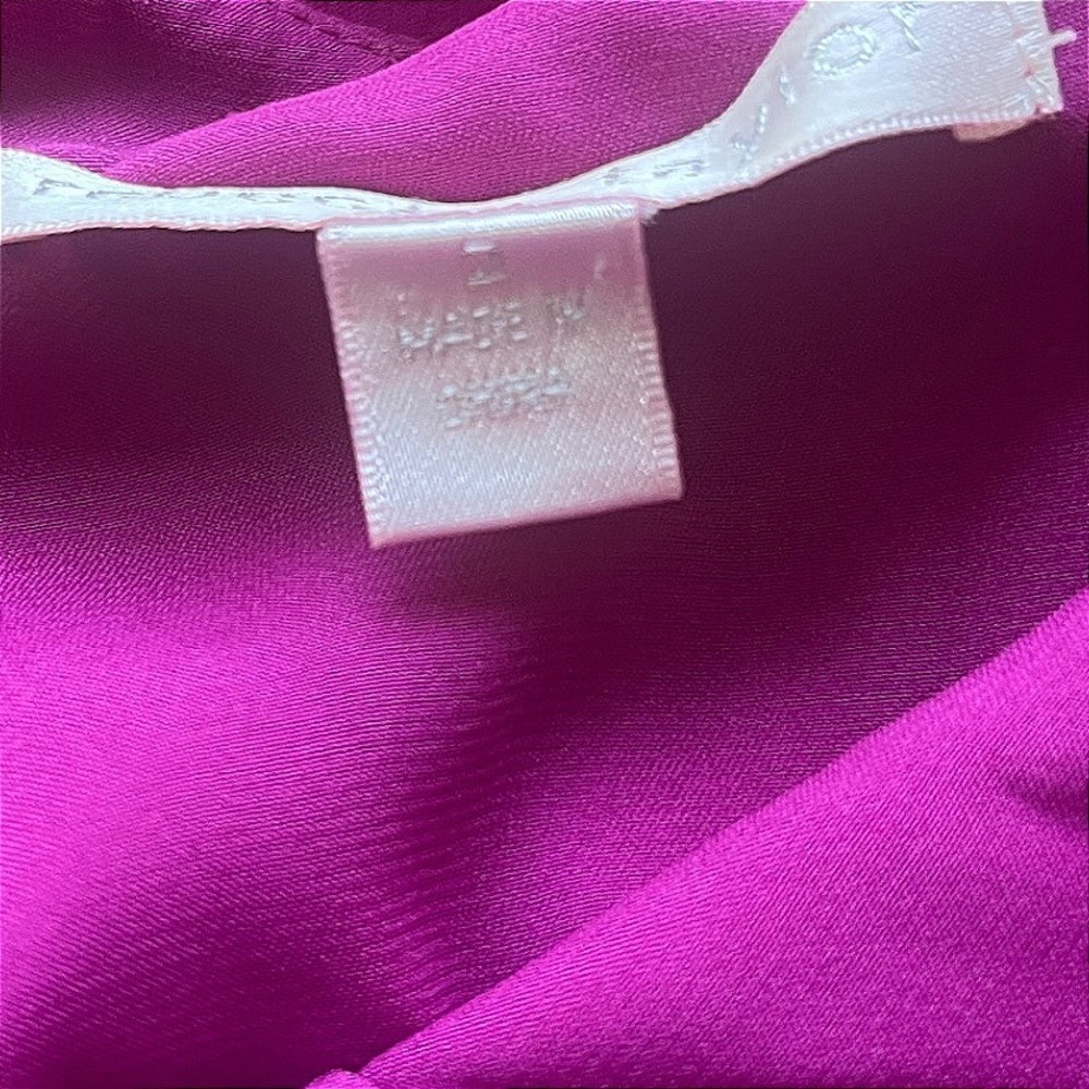 Rebecca Taylor Y2K Vintage Silk Micro Mini Balloon Pink Sheer Silk Embellished 2 - Picture 8 of 10